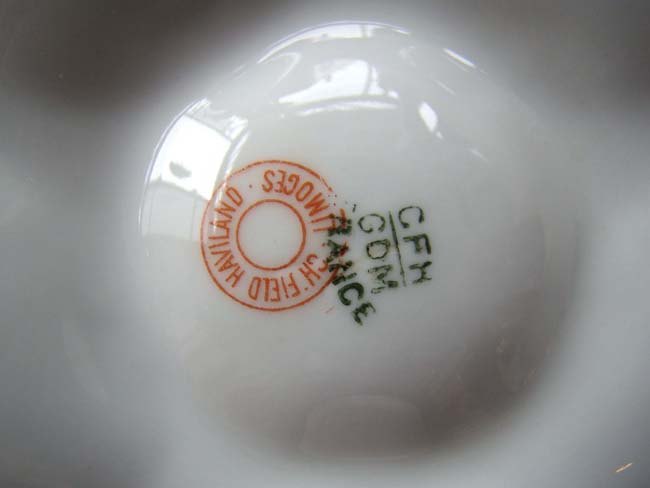 A lovely early Charles Haviland French Limoges bone china oyster plate made in 1882 — image 2